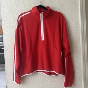 Beyond Yoga Stretch Woven Course Contrast Half Zip Pullover XL NWT